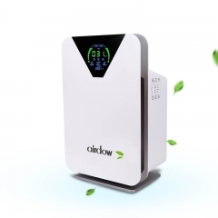 Air Purifier shows air quality